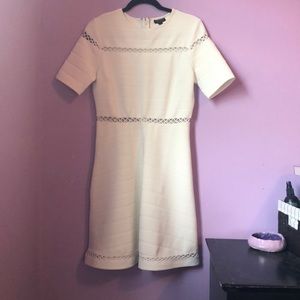 Topshop NWOT white cutout detail dress